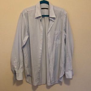 Billy Reid EUC blue and white check dress shirt